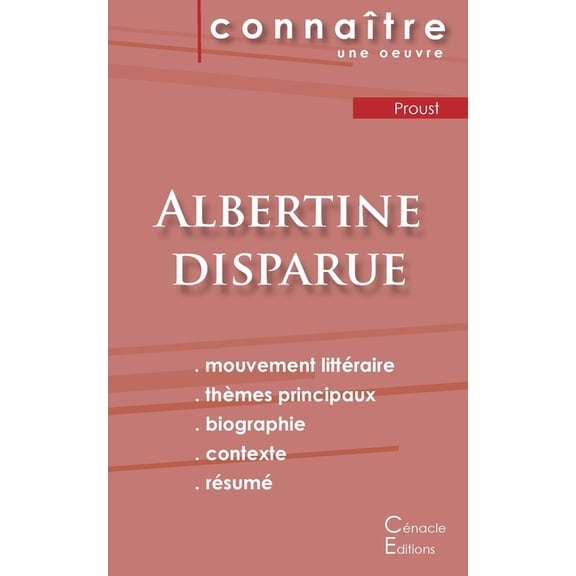 Fiche de lecture Albertine disparue de Marcel Proust (analyse littéraire de référence et résumé complet), (Paperback)