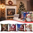 thumbnail image 1 of Fiudx Ofertas Y Liquidación Feliz Navidad Acuarela Barba Blanca Anciano Cifrado Piel De Melocotón Decoración Del Hogar Sofá Cojín Funda De Almohada, 1 of 1