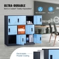thumbnail image 5 of VEVOR 9 Doors Metal Locker Metal Storage Cabinet Locker Employees Steel Storage Cabinet Locker Office Black, 5 of 8