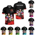 thumbnail image 2 of Personalized Billiard Polo Shirt Shirts Men Women Custom Name 3D Team Apparel Gift 8 Ball Pool S-5XL (Pink, 5XL), 2 of 8