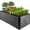 Gray, variant on Best Choice Products 6x3x2ft Outdoor Metal Raised Garden Bed, Planter Box for Vegetables, Flowers, Herbs - Gray