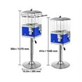 VEVORbrand Gumball Machine with Stand, Blue Quarter Candy Dispenser