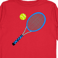 thumbnail image 4 of Inktastic Blue Tennis Racket and Ball Boys or Girls Long Sleeve Toddler T-Shirt, 4 of 5
