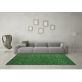thumbnail image 3 of Ahgly Company Indoor Square Abstract Emerald Green Modern Area Rugs, 4' Square, 3 of 4