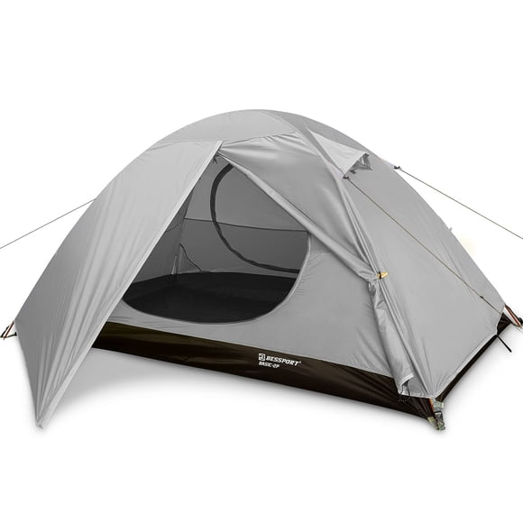 Tienda de campaña Bessport para 2 personas para acampar, impermeable y resistente al viento