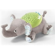SwaddleMe Slumber Buddies Soother (Gray/Green Elephant) Projector Night Light for Kids with Calming Songs and Sounds Elephant 12"