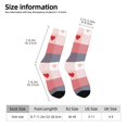 thumbnail image 2 of Balery Heart Plaid Calcetas Largas con Estampado para Hombre y Mujer – Suaves y Transpirables, Talla Única (US 5-11), 2 of 6