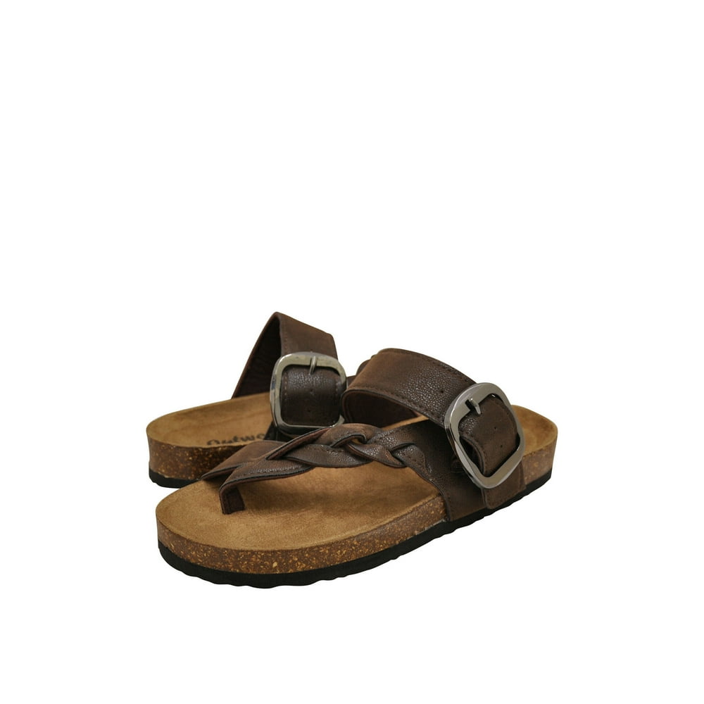 Outwoods - Outwoods Bork-67 Women's Vegan Strappy Buckle Sandals 21384 ...