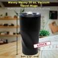thumbnail image 5 of Wavey Mavey 20 oz. Vacuum Travel Mugs - 6 pack - Black, 5 of 5