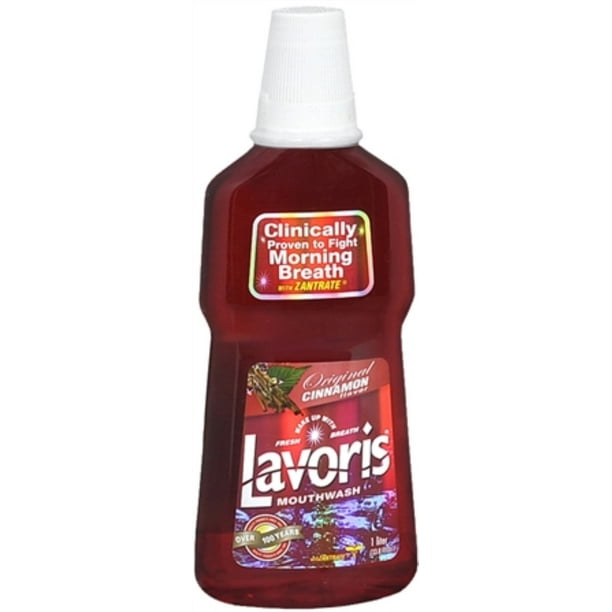 Lavoris Original Cinnamon Mouthwash, 33.8 Oz.