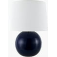 thumbnail image 2 of Livabliss Table Lamps, 20" Stellar Traditional Bedside Nightstand Table Lamp for Bedroom Living Room Office, Dark Blue Body with White Shade (20"H x 19"W x 19"D), 2 of 6