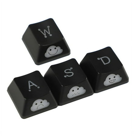 Keycap Set WASD Broadside Lighting Key Cap for Mechanical Keyboard Compatible with MX Switch