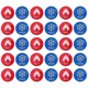 thumbnail image 1 of Modern Aesthetic Hot Cold Water Sign Stickers Temperature Indication For Hotel Showers 15 Pairs, 1 of 5