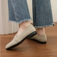 thumbnail image 3 of CHICVOMEY Women's Penny Pointy Toe Loafers & Slip-ons Flats Suede Comfort Office Work Driving Shoes, 3 of 8