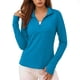 thumbnail image 1 of Craaazy Ladies Lightweight Running Pullover, Quick Dry Half Zip Top, Long Sleeve Athletic Shirt with Thumb Holes for Outdoor Activities Gifts, 1 of 7