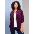 thumbnail image 4 of Roaman's Women's Plus Size Corduroy Button-Front Shirt, 4 of 6