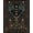 Black, Pattern 6, variant on Design&I 8'x10' Washable Area Rug Midnight Forest Enchanted Scene Whimsical Nighttime Botanical Landscape for Dining Room, Large Office, Lounge, Snag-Free