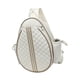 thumbnail image 3 of Bolsa de tenis, bolsa para pelotas de pickleball, correa de hombro ajustable multiusos portátil Blanco y marrón, 3 of 9