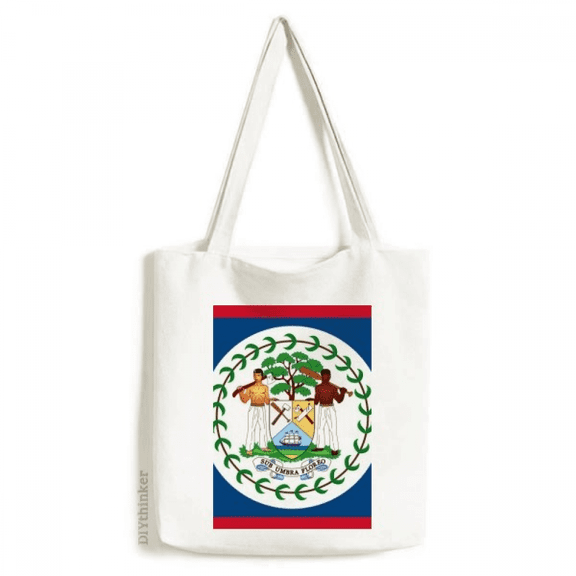 Belize Flag North America Country Tote Canvas Bag Shopping Satchel Casual Handbag