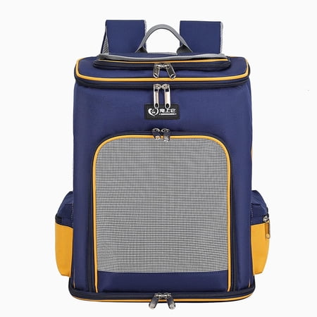 Fzaqwen Pet Travel Carrier Breathable Mesh Foldable Puppy Carrying Bags Lightweight for Yellow