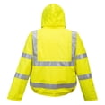 thumbnail image 2 of Portwest US773 Bizflame Rain Hi-Vis Antistatic FR Bomber Jacket Yellow, XX-Large, 2 of 2