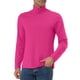 thumbnail image 4 of SUÉTER CHIC para hombres, suéter de cuello tortuga, de manga larga, ajustado y elástico, color rosa profundo 38, 4 of 7