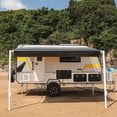 thumbnail image 4 of ALEKO Auvent RV Rétractable 12 x 8 Pieds Terrasse Camping Vinyle Imperméable à l'Eau Auvent Noir, 4 of 12