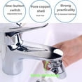 thumbnail image 3 of Faucet turning valve with faucet aerator suitable for connecting bathroom/kitchen sink faucet to portable washing machine/dishwasher (G1.27 cm and 1.91 cm), 3 of 5