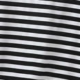 thumbnail image 4 of Xdegoge T-Shirt for Women V Neck Cap Sleeve Casual Loose Fit Striped Print Classic Nautical Style Breathable Cotton Blend Soft Everyday Wear Summer Knit Tops, 4 of 5