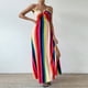 thumbnail image 5 of Sexy Vestido Casual para las Mujeres Cuello en V sin Mangas Bloque de Color Suspendidos Suéter, Vestido de Moda para Diario, 5 of 9