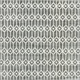 thumbnail image 3 of Unique Loom Matrix Trellis Collection Area Rug - Diamonds (7' Square Gray/Ivory), 3 of 6