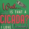 thumbnail image 3 of CafePress - Cicadas Wait Is That A Cicada Entomologist Insects Women's V Neck T Shirt - Women's V-Neck Dark T-Shirt, 3 of 4