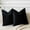 Black, variant on Nmkwnr 2 Pcs Velvet Cushion Covers Soft Solid Decorative Square Throw Pillow Covers Set Cushion Case for Sofa Bedroom Car, 18 x 18 Inch