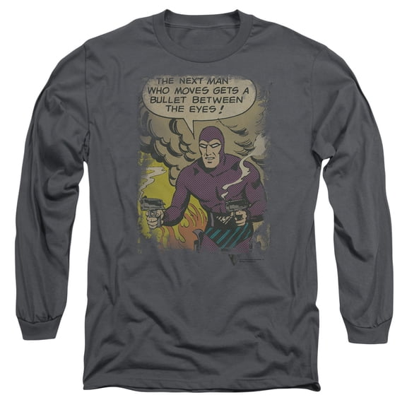 Phantom Blunt Long Sleeve Adult 18/1 T-Shirt Charcoal