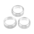 thumbnail image 1 of Unique Bargains - Perillas para aire acondicionado de coche, cubierta para perilla de interruptor de radio CA para Jeep Wrangler JL JLU, tono plateado (juego de 3), 1 of 1