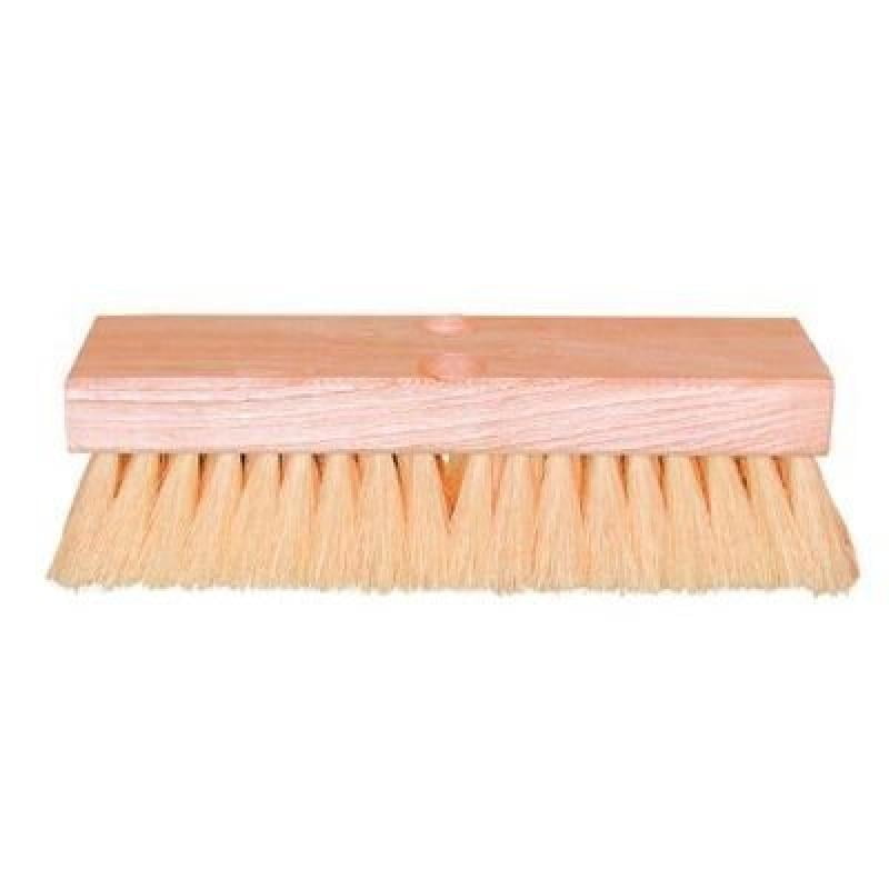 10 in Deck Scrub Brush w/Handle