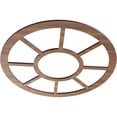 thumbnail image 2 of Ekena Millwork 18"OD x 6 1/2"ID x 3/8"T Grace Wood Fretwork Pierced Ceiling Medallion, Walnut, 2 of 3