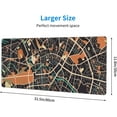 thumbnail image 2 of Gaming Mouse Pad XL Extended Large Mousepad with Nonslip Rubber Base Stitched Edges Laptop Desk Pad Computer Keyboard Desk Mat for Company Office Home Gamer Gift (Black and Orange City Street Map), 2 of 6