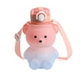 thumbnail image 1 of 800ML Bear Water Cup Fall Resistant Bear Shape Drink Water Creative Gradient Color Bear Water Cup for Travel, 1 of 8