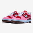 thumbnail image 2 of New Balance BB550YKC Patent Leather 'Team Red & Pink' Expeditedship, 2 of 6