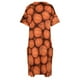 thumbnail image 5 of Vestido holgado con bolsillos y estampado de baloncesto para mujer. Vestido de noche para mujer., 5 of 7