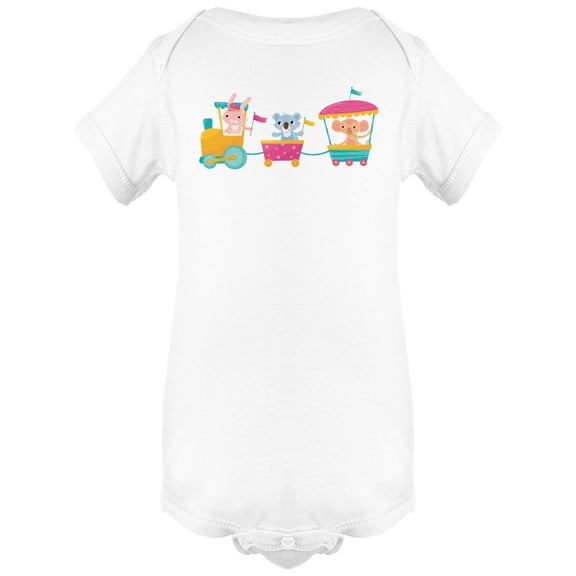 Little Bunny Train Driver Bodysuit Infant -Image by Shutterstock,  6 Months
