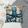thumbnail image 2 of COMIO  Octopus Throw Pillow Cover  Pillowcase Square Cushion Cover Home Sofa Bedroom Decorative, 2 of 5