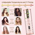 thumbnail image 2 of Duomishu Curling Iron USB Cordless Automatic Hair Curler Portable Ceramic Barrel Curling Wand, 2 of 10