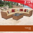 thumbnail image 2 of Tuscan 7 Piece Outdoor Wicker Patio Furniture Set 07b, 2 of 7