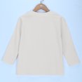 thumbnail image 4 of Kaemgyyd 3-12 Years Toddler Girls Summer Clothes Casual Button Cotton Linen T Shirt Kids Children Rolled Long Sleeve Spring Blouse Tops, 4 of 7