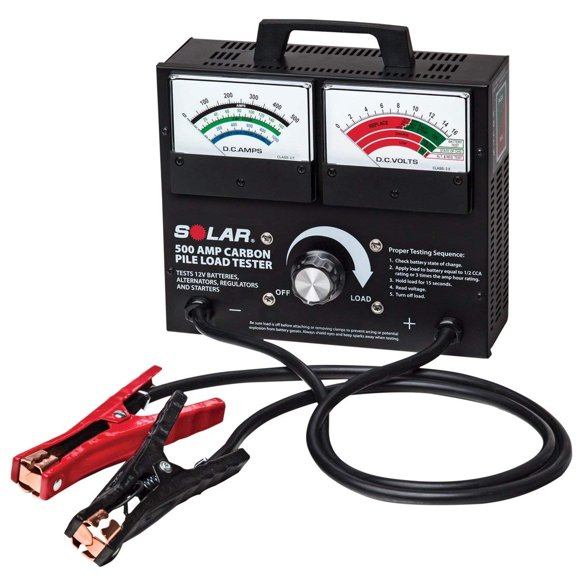 Clore Automotive Testeur de Charge de Batterie à Pile de Carbone Solaire 1874 500 Ampères, Noir