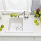 thumbnail image 5 of Inteprter Escurridor de cocina de silicona y acero inoxidable, tapón de residuos desmontable, filtro de fregadero de baño, colector de residuos Suministros de limpieza para el hogar Blanco Inteprter HA025031-01, 5 of 6