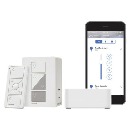 Lutron Caseta Wireless Smart Bridge Dimmer Kit with Plug-In Lamp Dimmer and Pico (Best Kid Drummer In The World)