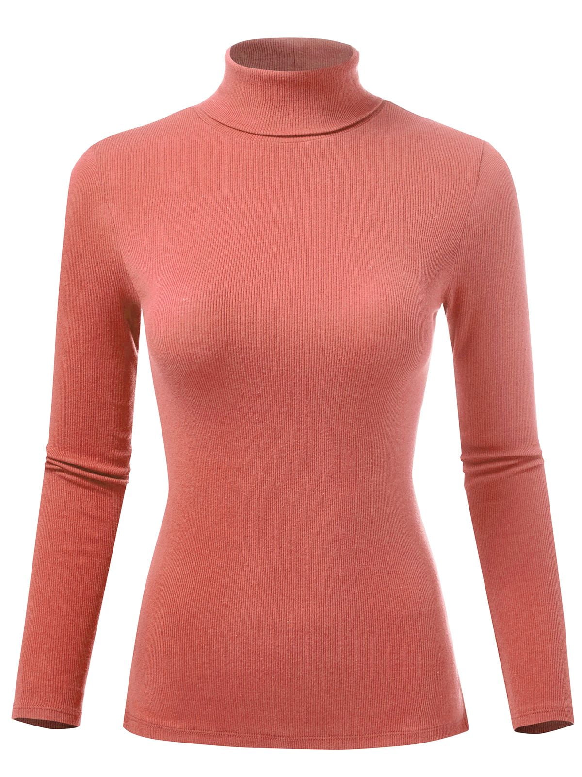 White Knitted Ribbed Slim Fit Long Sleeve Turtleneck Sweater Top main image 0